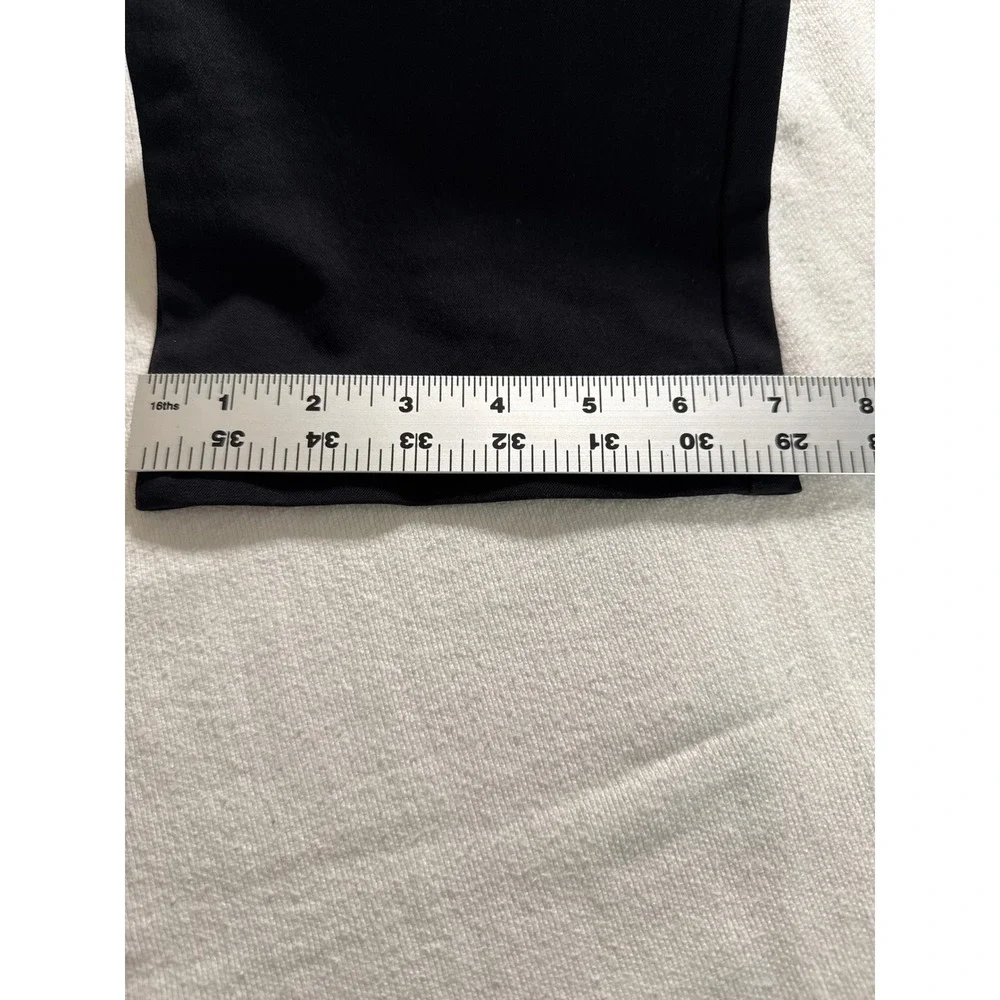 Old Navy Pixie Straight High Rise Secret-Smooth Pants Black 4 Tall